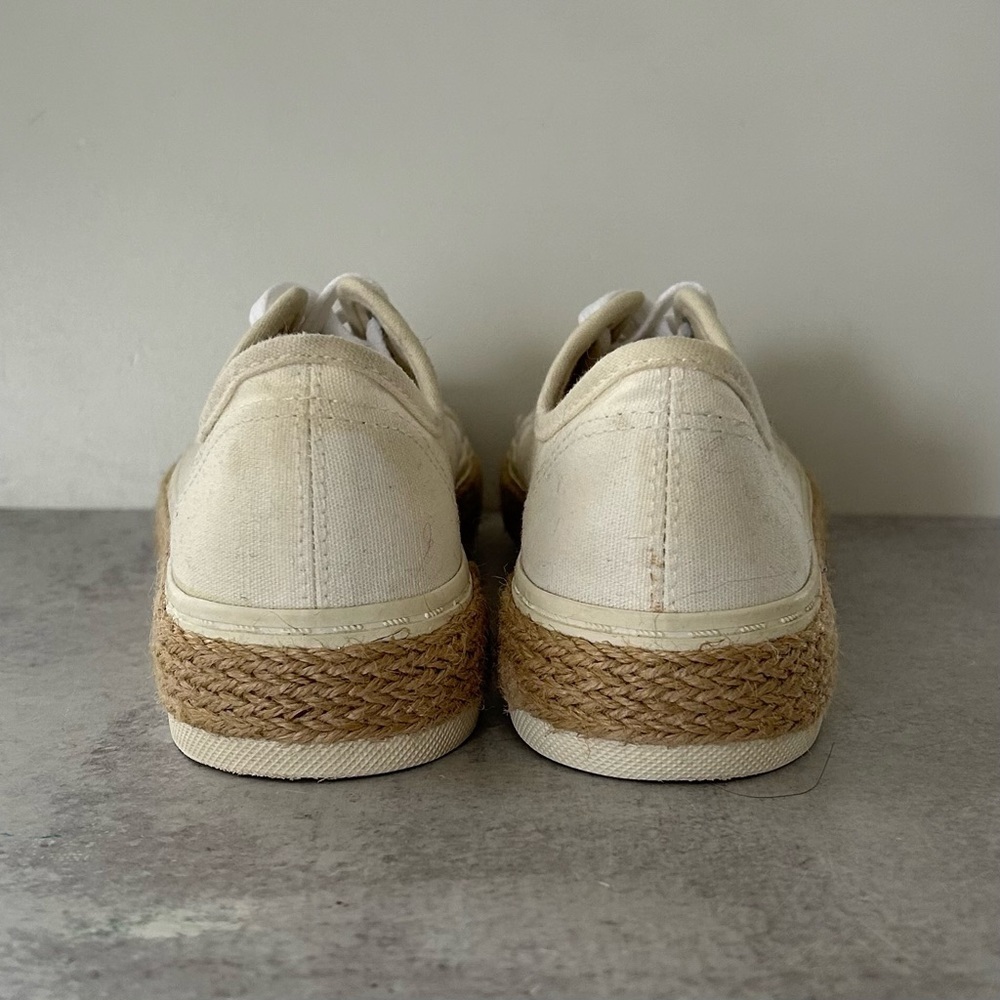 Steve Madden Girl Ariaa Flatform Espadrille Sneakers in Off White, 7.5 - Picture 7 of 9